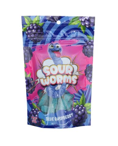Sour Worms Blue Raspberry 12 Count