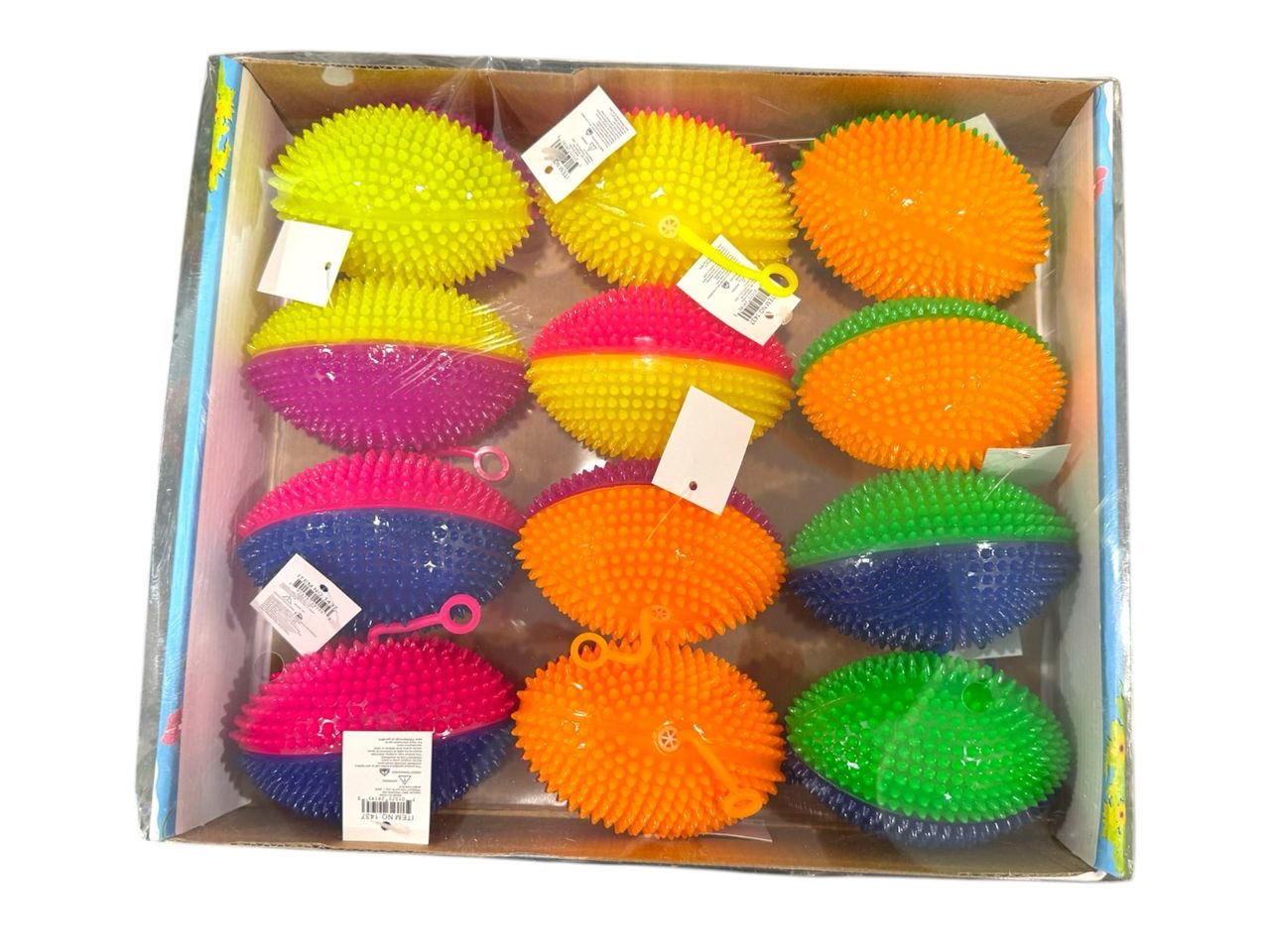 LED Flashing Football - Assorted 24 Count