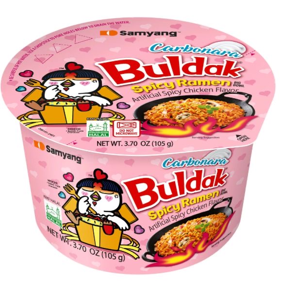 Samyang Buldak Ramen Bowl Carbonara 6 Count