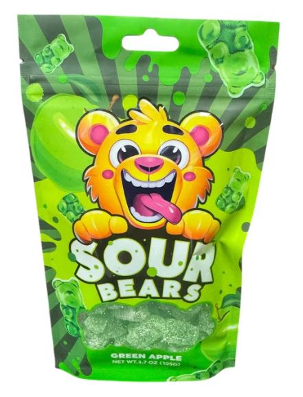Sour Bears Green Apple 12 Count