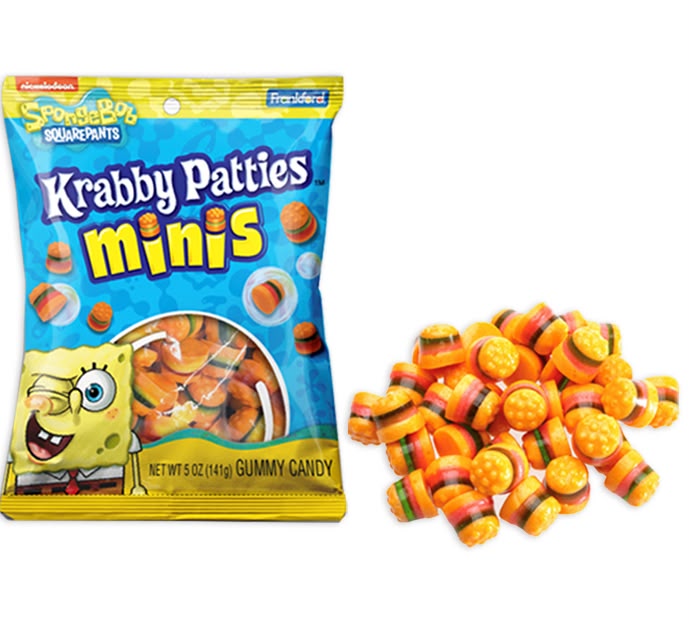 Frankford Candy | Krabby Patties Minis Gummies 12 Count