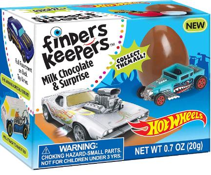 Finders Keepers Egg With Toy - Hot Wheels 6 Count