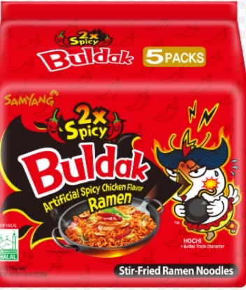 Samyang Buldak Ramen Bags 2X Spicy 5 Count
