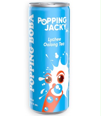 Popping Jacky | Lychee Oolong Boba Tea 24 Count