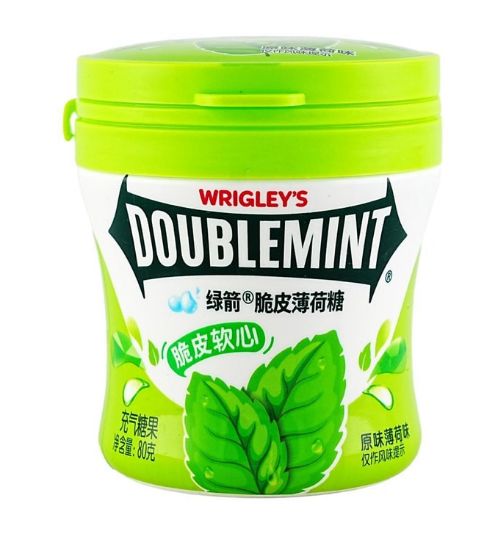 Wrigley's Exotic China Doublemint Original Mint Gum Jar 6 Count