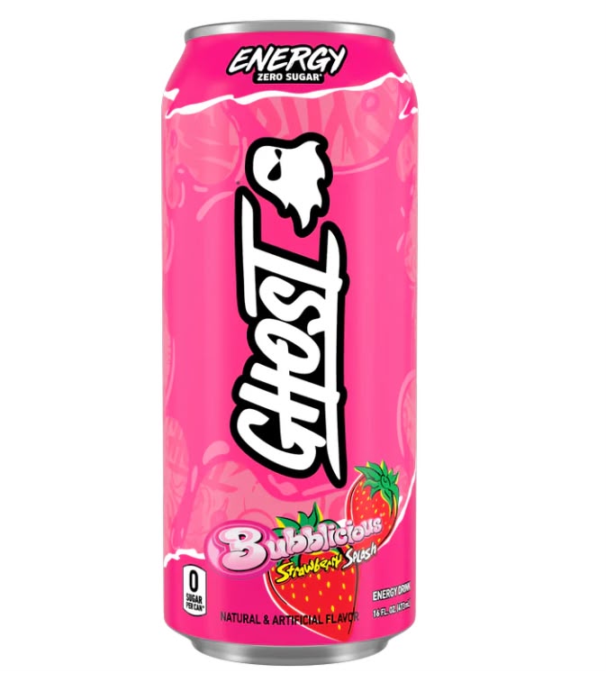 Ghost Energy Strawberry Splash Bubblicious 12 Count