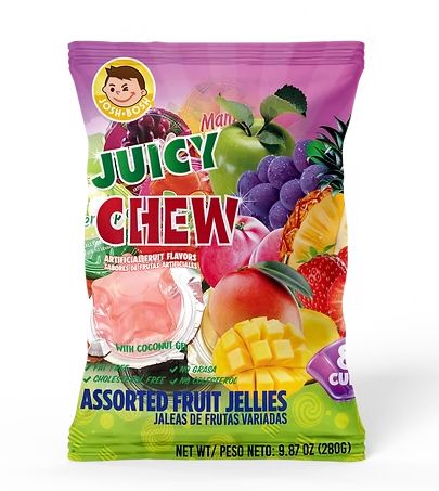 Juicy Chew Assorted Fruit Jellies 8pc 30 Count