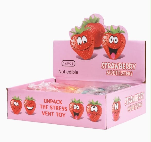 Viral Squishy Toys | Strawberry 12 Count