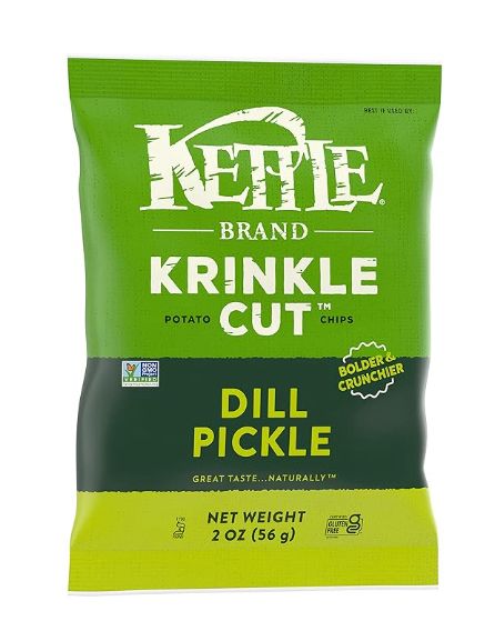 Kettle Potato Chips Dill Pickle 12 Count