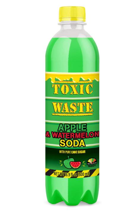 Toxic Waste: Sour Apple & Watermelon Soda 12 Count