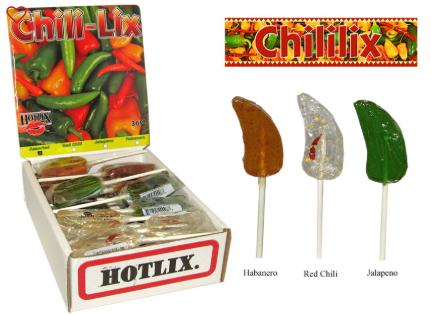 Hotlix Pops - Chili-Lix Assorted 36 Count
