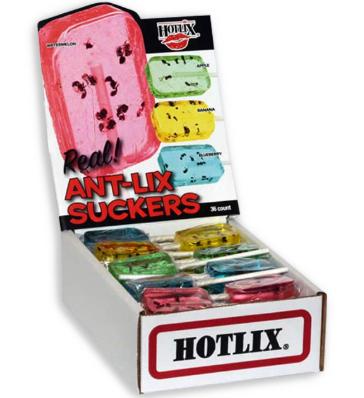 Hotlix Pops - Ant-Lix Suckers Assorted Sugar Free 36 Count