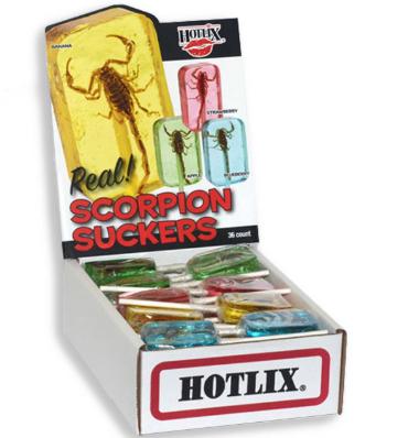 Hotlix Pops - Scorpion Suckers Sugar Free 36 Count