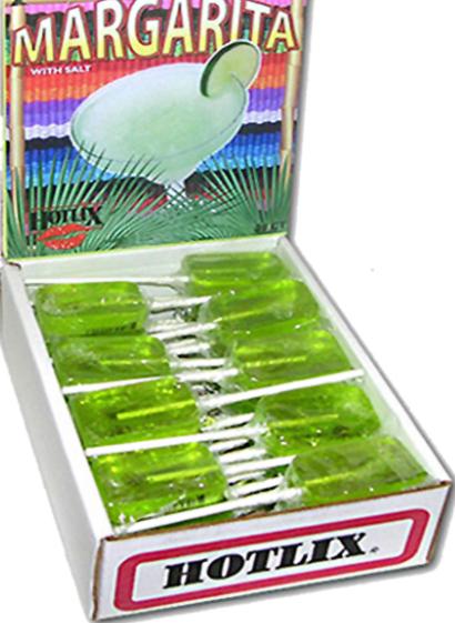 Hotlix Pops - Margarita Suckers W/ Salt Sugar Free 36 Count