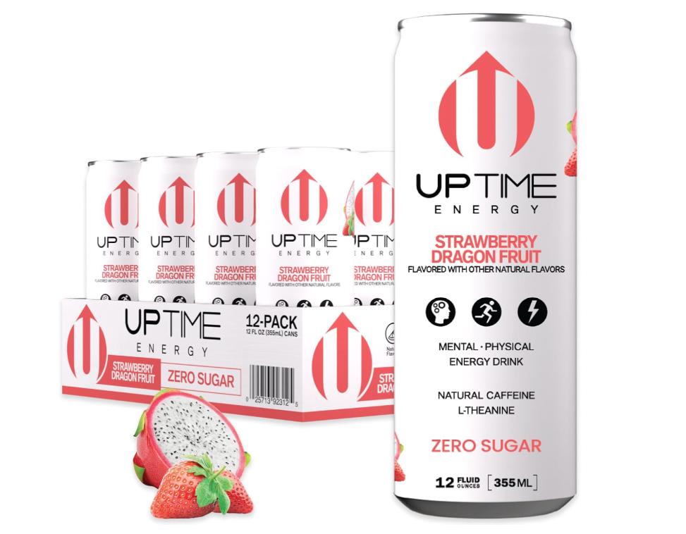 Uptime Energy: Strawberry Dragonfruit Zero Sugar 12 Count