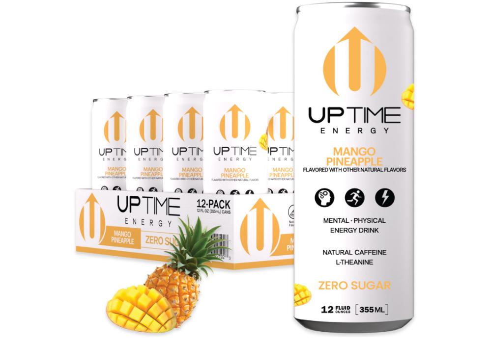 Uptime Energy: Mango Pineapple Zero Sugar 12 Count