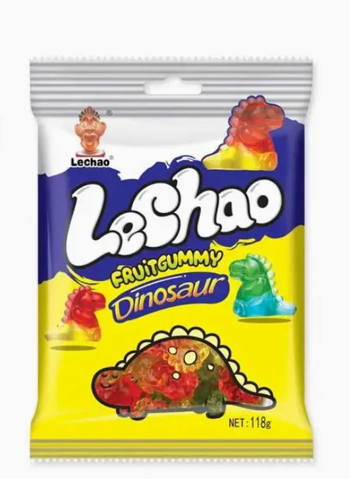LeChao Dinosaur Gummy Candy 12 Count