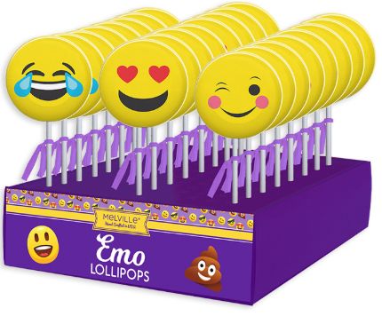 Melville Emoji Lollipops 24 Count