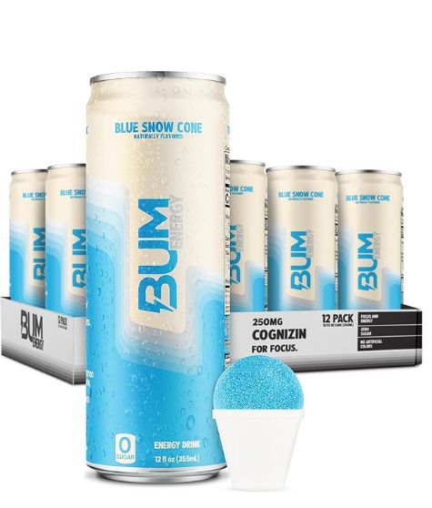 Bum Energy Blue Snow cone 12 Count