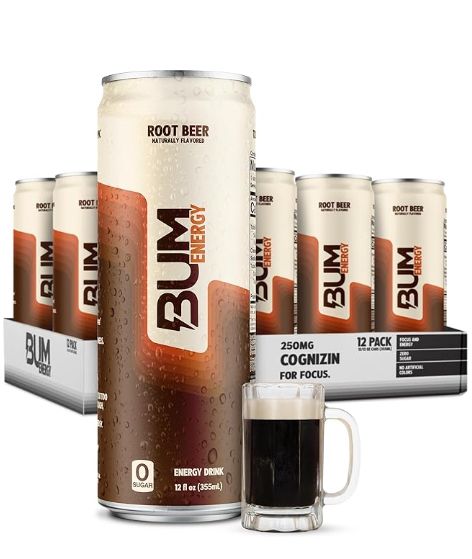 Bum Energy Root Beer 12 Count