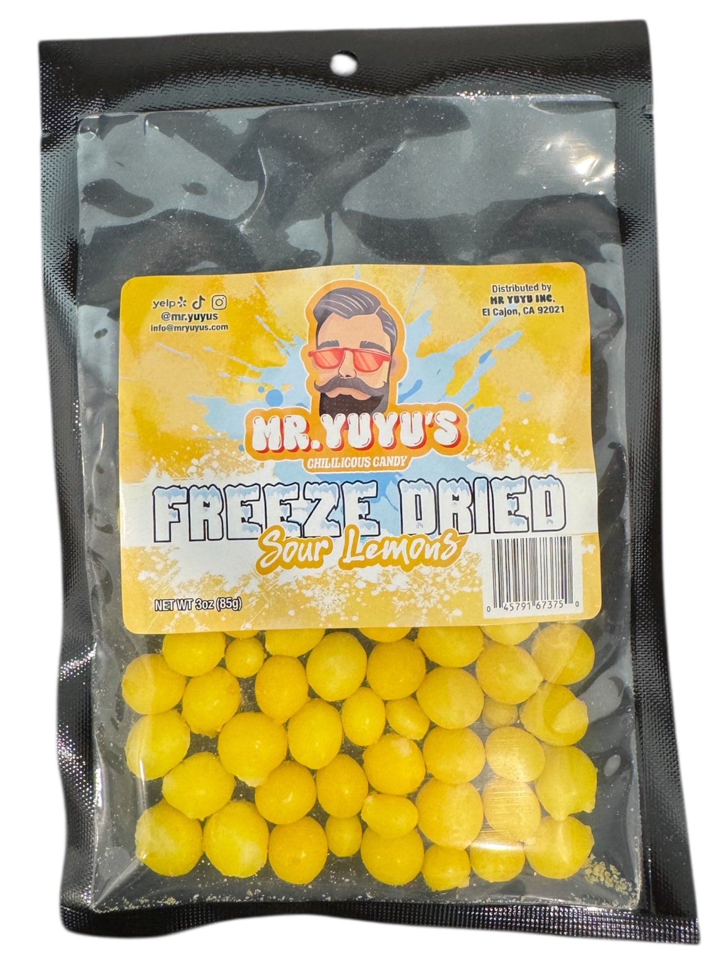 Mr. YuYu's Freeze Dried Sour Lemons 12 count