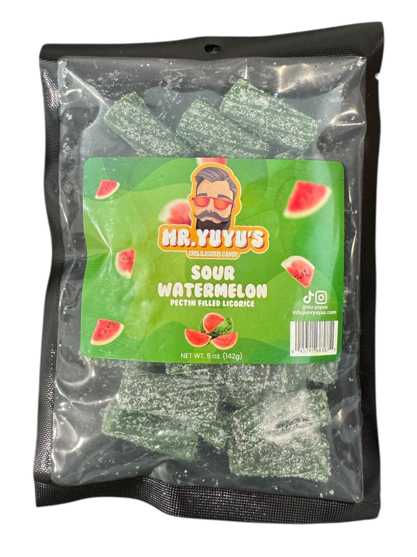 Mr. YuYu's Sour Watermelon Licorice 6 count
