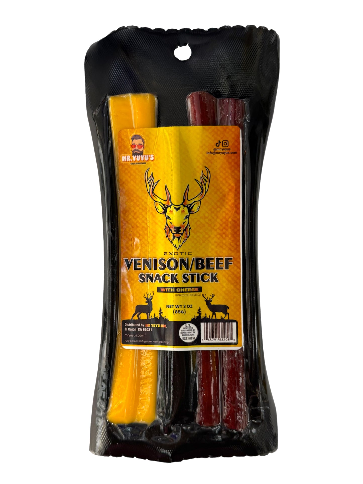 Mr. YuYu's Venison/Beef Snack Stick 6 count