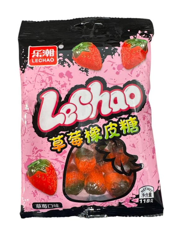 LeChao Strawberry Gummy Candy 12 count