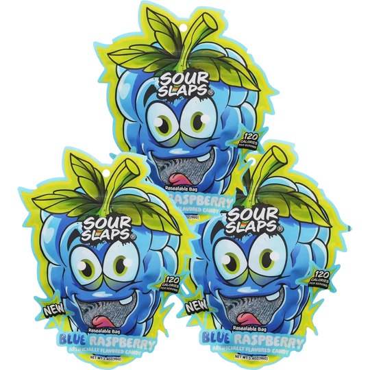 Sour Slaps Blue Raspberry 12 count