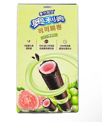 Exotic Oreo Cocoa Crisp Roll Guava & Green Grape 12 Count