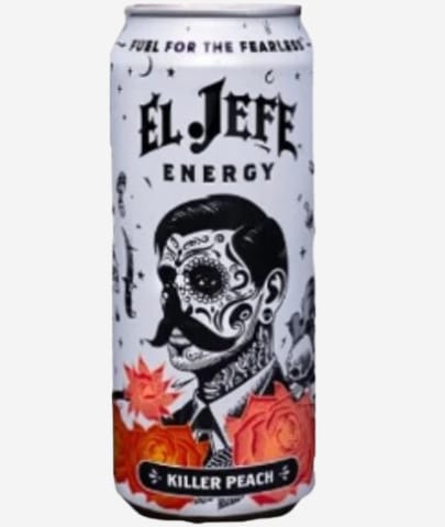 El Jefe Energy Killer Peach 12 Count