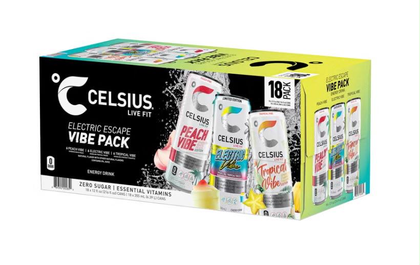Celsius Energy | Electric Escape Vibe Variety Pack 18 Count