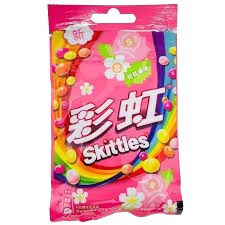 Skittles Colorful Inflatable Flower Fruit (Pink) 40g 20 count