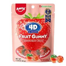 4D Fruit Gummy Strawberry Burst 12 count