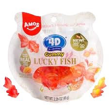 4D Fruit Gummy Lucky Fish 12 count