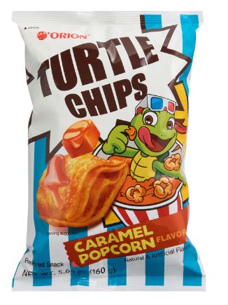 Turtle Chips Caramel Popcorn Flavor Chips 12 Count
