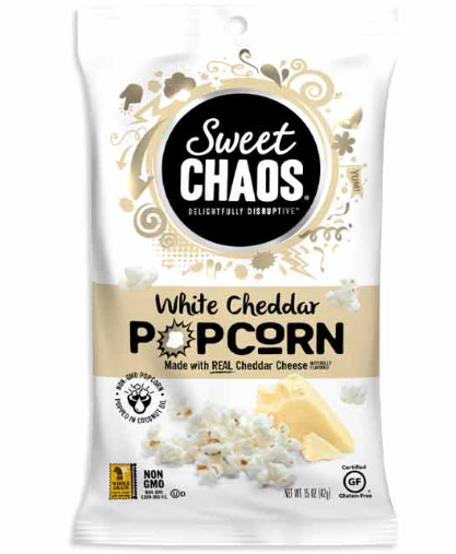 Sweet Chaos White Cheddar Popcorn 8 Count