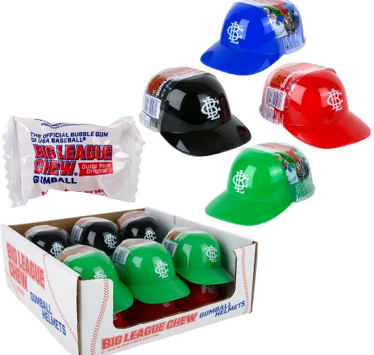 Big League Chew Gum Helmets 12 Count