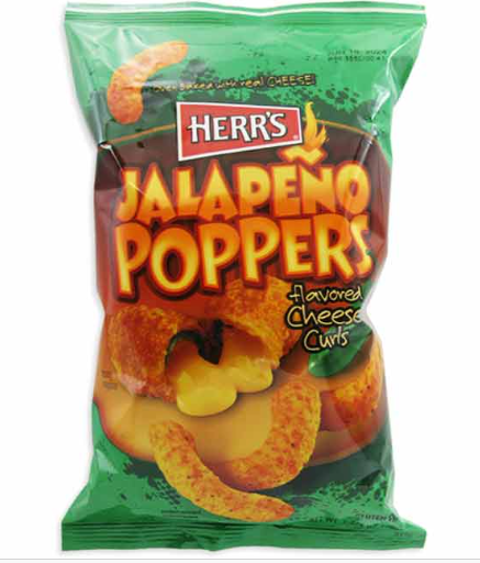 Herrs Jalapeno Popper Cheese Curls 12 Count
