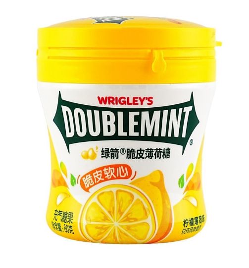 Wrigley's Exotic China Doublemint Lemon Mint Gum Jar 6 Count