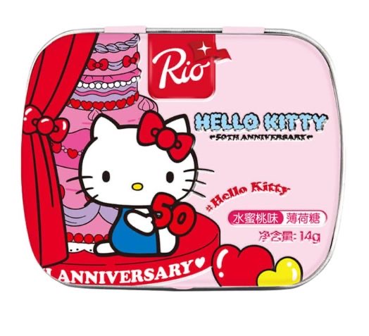 Hello Kitty SF Peach Mint Candy 12 Count