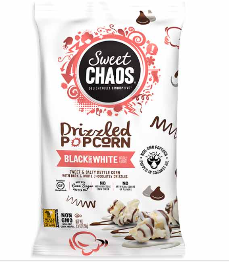 Sweet Chaos Black And White Popcorn 8 Count