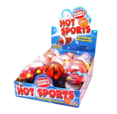Kidsmania Dubble Bubble Hot Sport Ball 12 Count