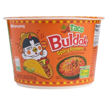 Samyang Buldak Ramen Bowl Taco 6 Count