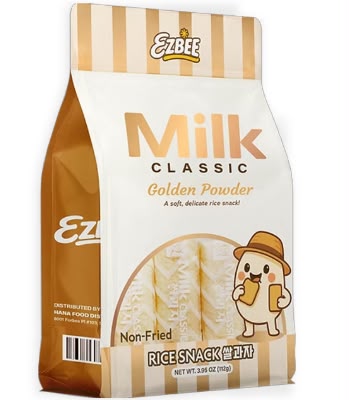 Ezbee Milk Classic Rice Snack -  Golden Powder 24 Count