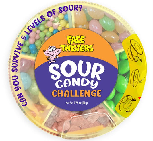 Face Twisters Sour Candy Challenge 6 Count