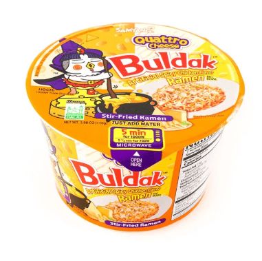 Samyang Buldak Ramen Bowl Quattro Cheese 6 Count