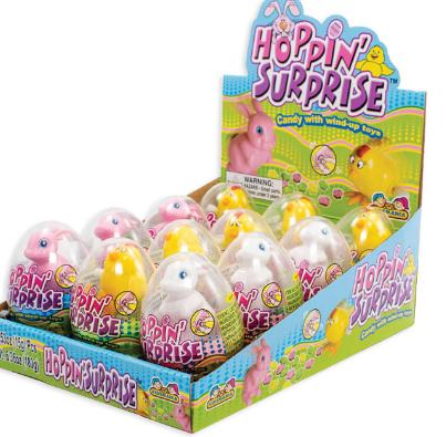 Kidsmania Hoppin Surprise Egg W/ Candy & Wind Up Toy 12 Count