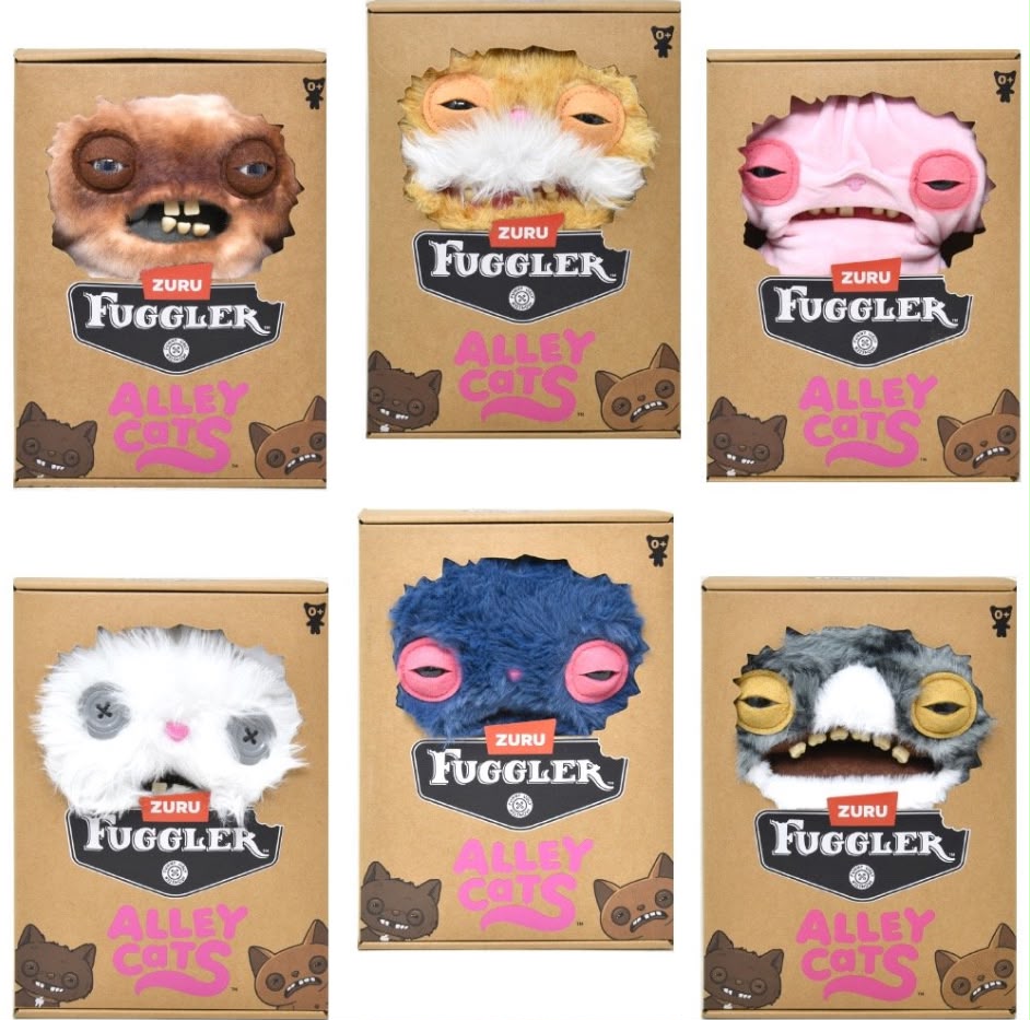 Zuru Fuggler plush | Alley Cats - Assorted 12 Count