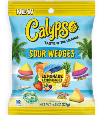 Calypso Candy Sour Wedges - Lemonade 12 Count